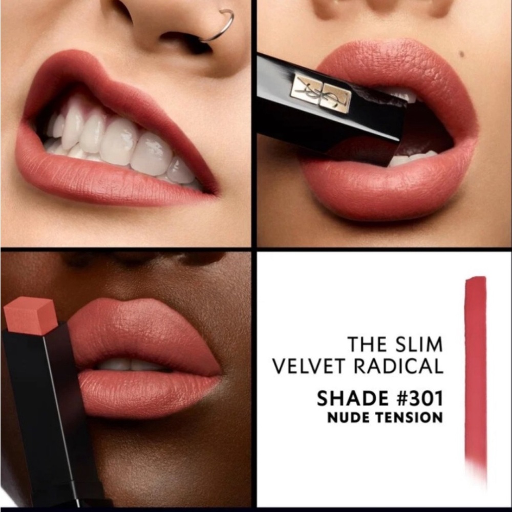🆕 YSL The Slim Velvet Radical 301 Nude Tension matte lipstick / NIB